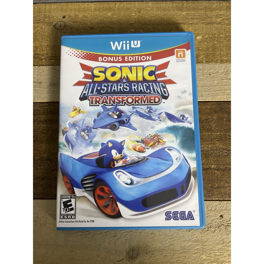 Sonic & All-Stars Racing Transformed Bonus Edition (Nintendo Wii U, 2012)